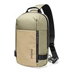 tomtoc Compact Sling Bag, minimal axelryggsäck med enkel rem för Nintendo Switch OLED, 11-tums iPad Pro, vattenresistent liten dagryggsäck för daglig användning, miniformat
