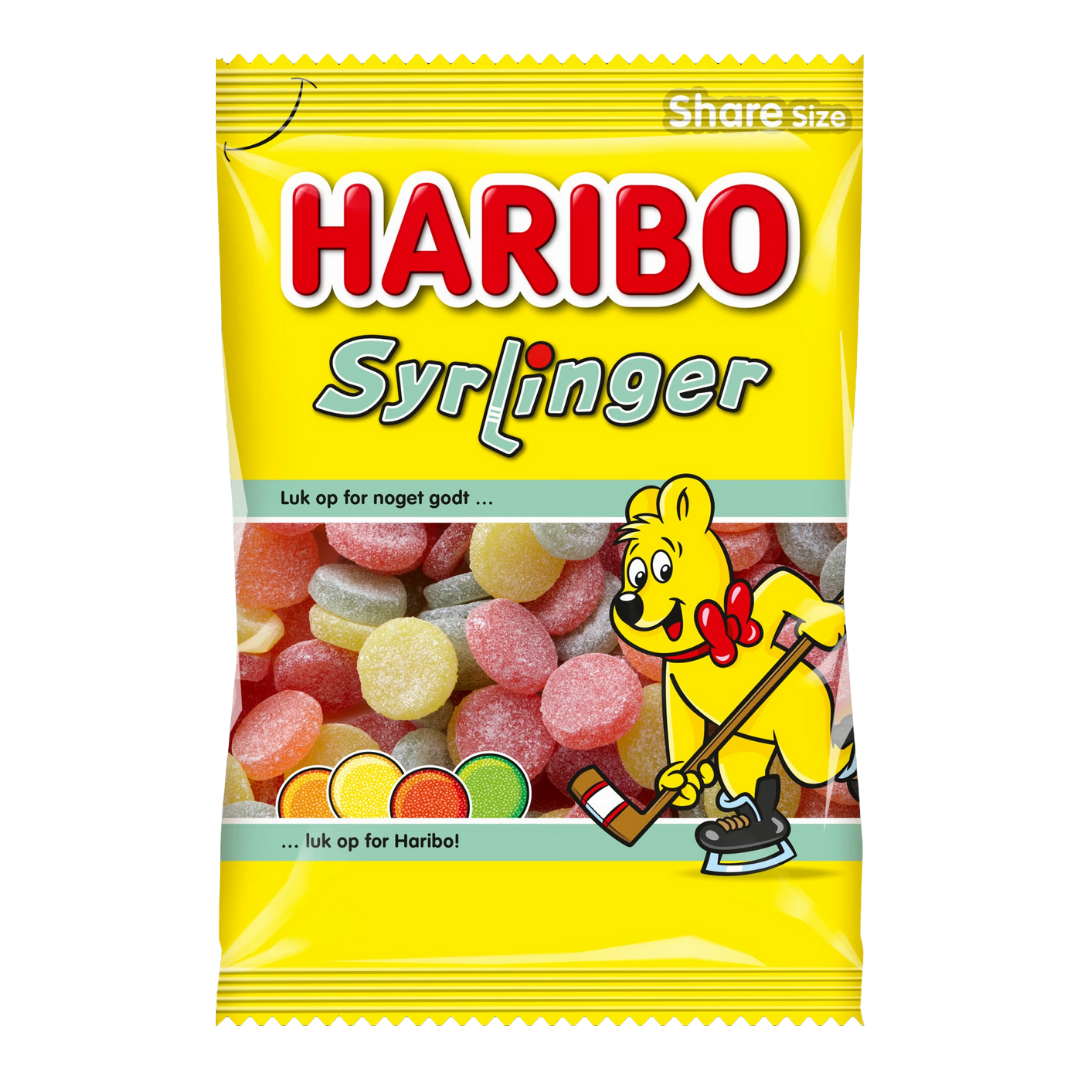 Haribo Syrlinger - 16 stk.