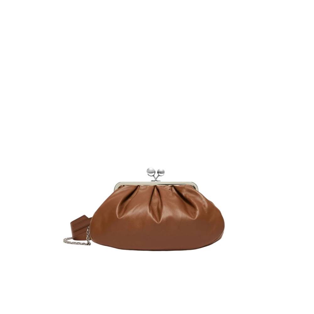 Weekend Max Mara Luksuriøs Pasticcino Taske med Trædetaljer - Tasker - Dame - Brun - ONE SIZE - Uld