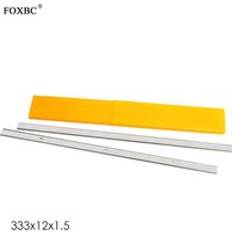 Foxbc 333 x 12 x 1.5mm hss hyvelblad ersätt industriella elektriska trähyvelblad träbearbetningsverktyg - set of 2