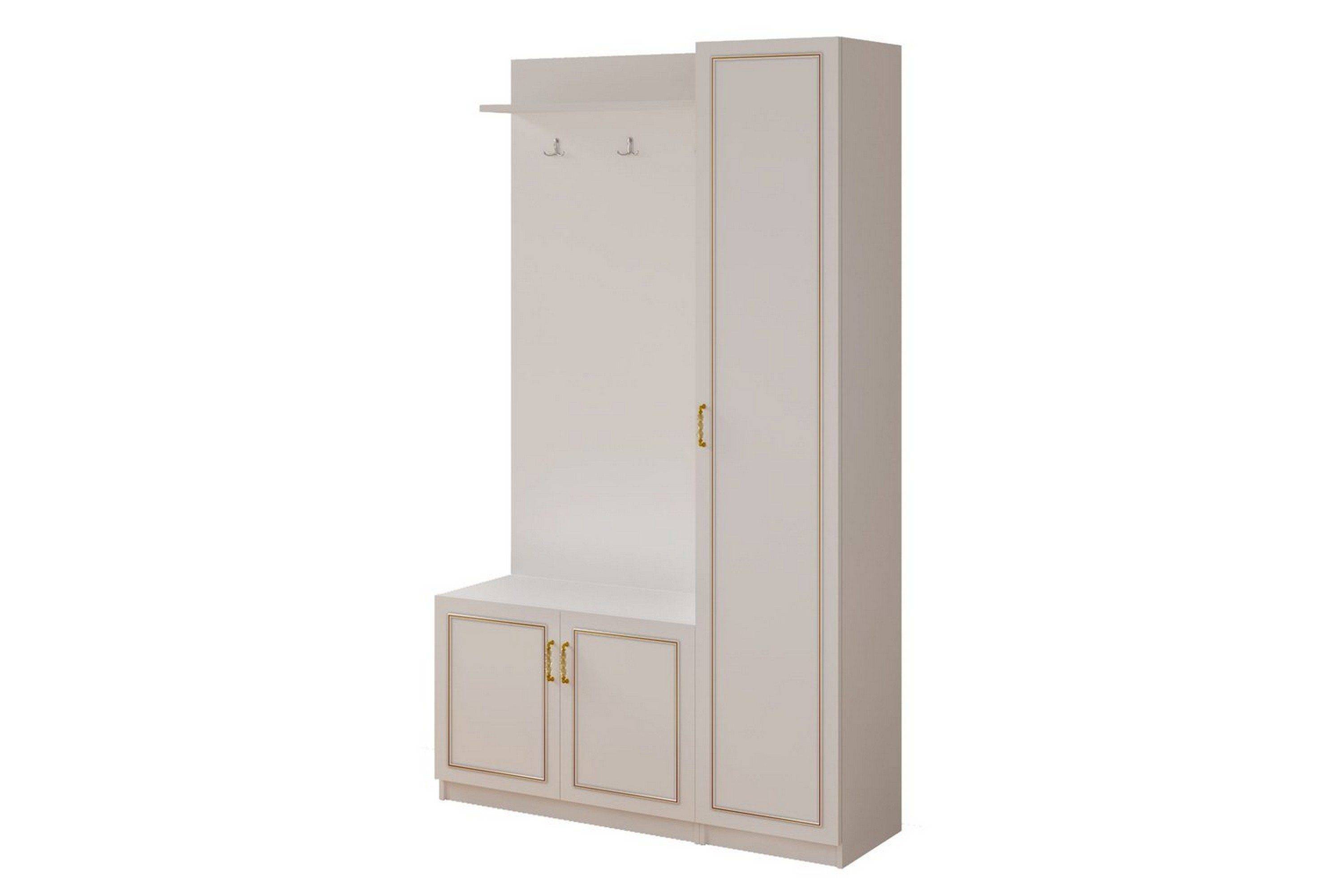 Caeton Hyllsystem 200 cm - Matt Vit Förvaringsskåp