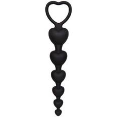 Black Silicone Anal Beads 19 cm