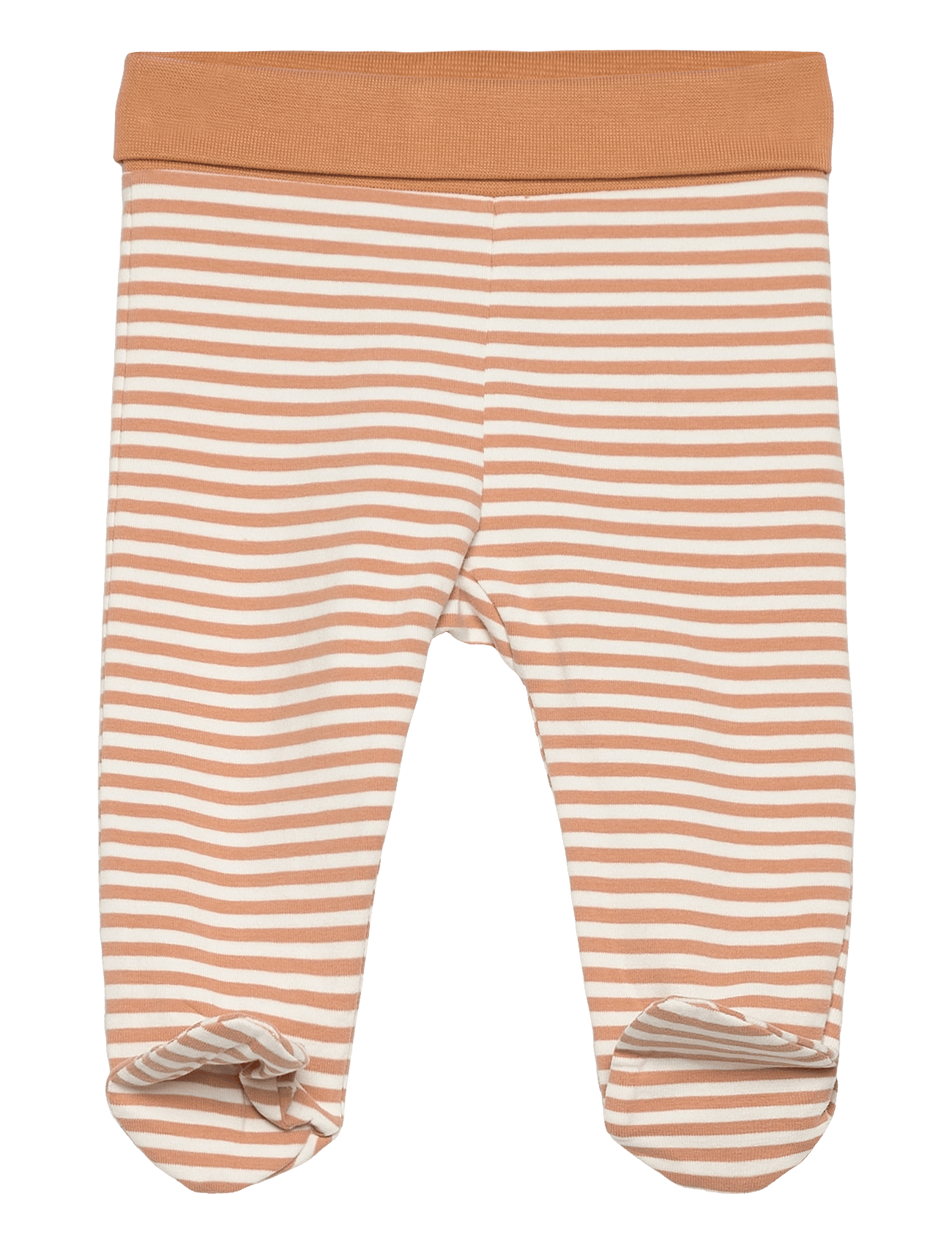 Fixoni Leggings W.feet - Y/D Stripe - Orange - 50