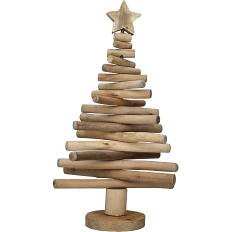 Juletræ med bjælker 64,5 cm - brun