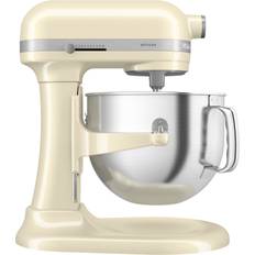 KitchenAid Artisan Røremaskine, 6,6 l Creme Str 6,6 liter - Røremaskiner Stål hos Magasin