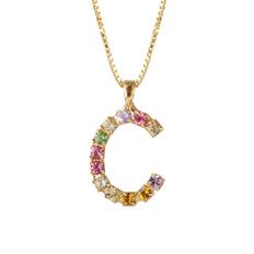 Caroline Svedbom Letter C Halsband /Guld) - 70cm