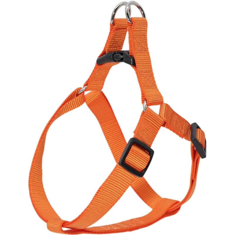 Adjustable Dog Chest Harness – Vest Style Walk Harness - Orange / XS Bust 30-40 X1.0cm (XS Bust 30-40 X1.0cm)