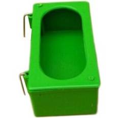 Takeie fågelmatare rosett, plast hängande mat vatten matskål skål för små djur som hund katt fågel kanin kycklingar (11cm) - L