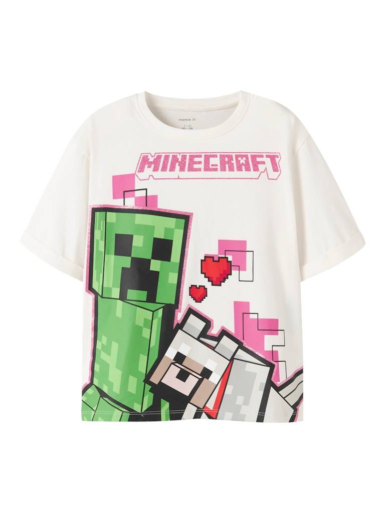 Name It T-shirt Kids SS Jyra Minecraft Cloud Dancer 122-128 / 7-8 år