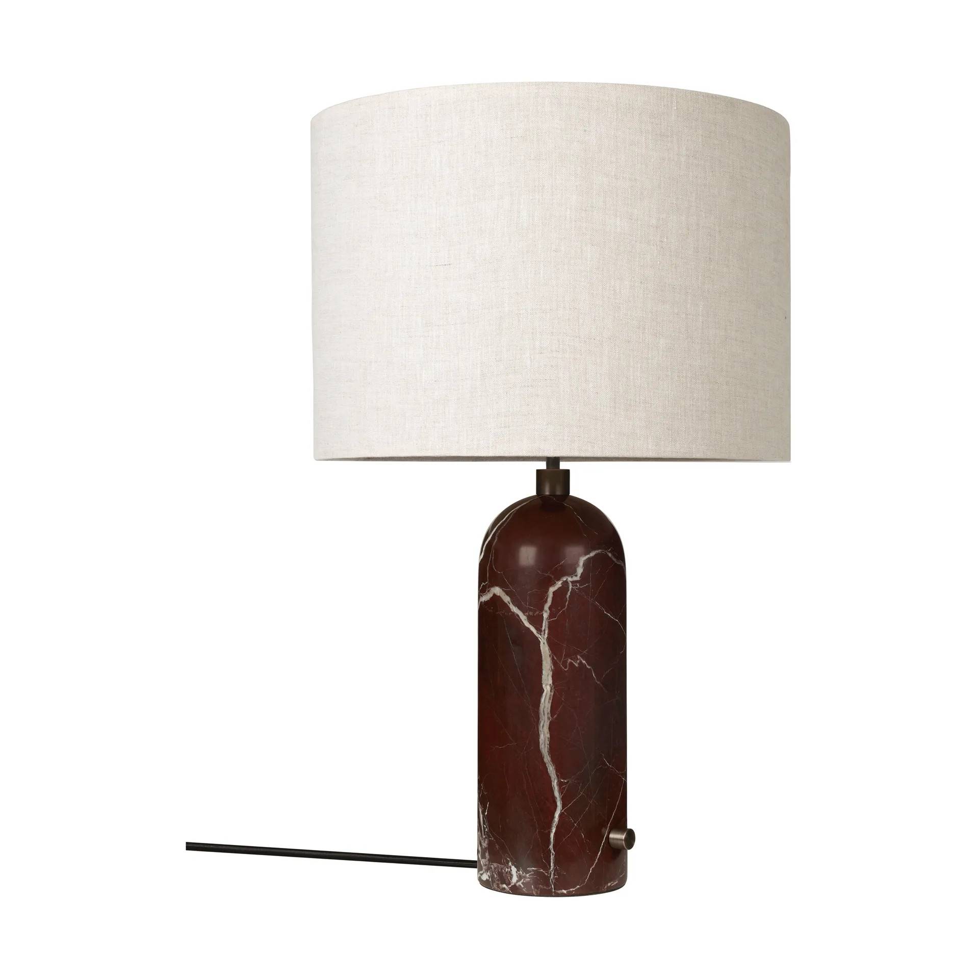 GUBI Gravity L bordslampa Maroon marble-canvas