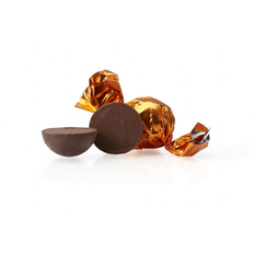 6stk Fyldt Cocoture chokoladekugle - 70% mørk chokolade m/chokocream - orange