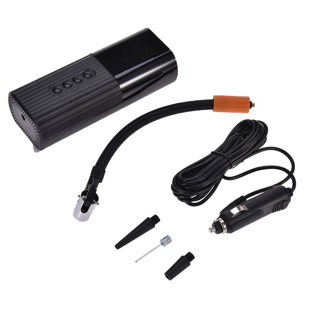 Bärbar bildäckpump mini lcd-skärm elektrisk luftkompressor uppblåsbar pump ståltråd motorcykeldäck luftpump 12v 150 psi