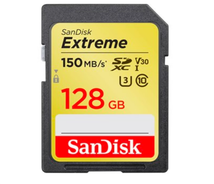 SANDISK SD-XC Extreme 128GB / 150 Mbs