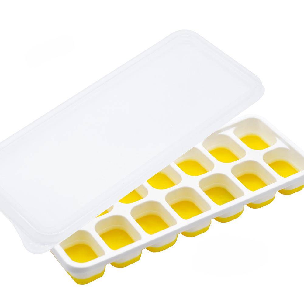 14 Grid Iskubbricka Silikonform Fyrkantig iskubbricka Form Ice Cube Maker Giftfri Hållbar Bar Pub Vin Ice Block Maker