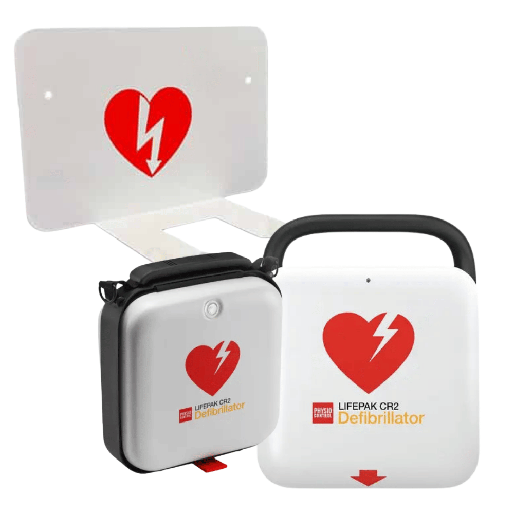 LIFEPAK CR2 Wi-Fi, tvåspråkig med bärväska och väggfäste