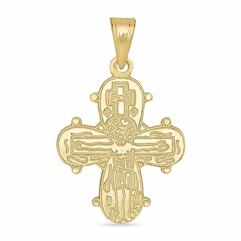 18 x 24 mm dagmarkors med fadervor i 14 karat guld - Amoré - Vedhæng
