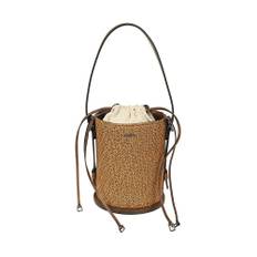 Max Mara, Taske, Dame, Brun, ONE SIZE, Uld, Snørelukning Spandetaske med Kortspor