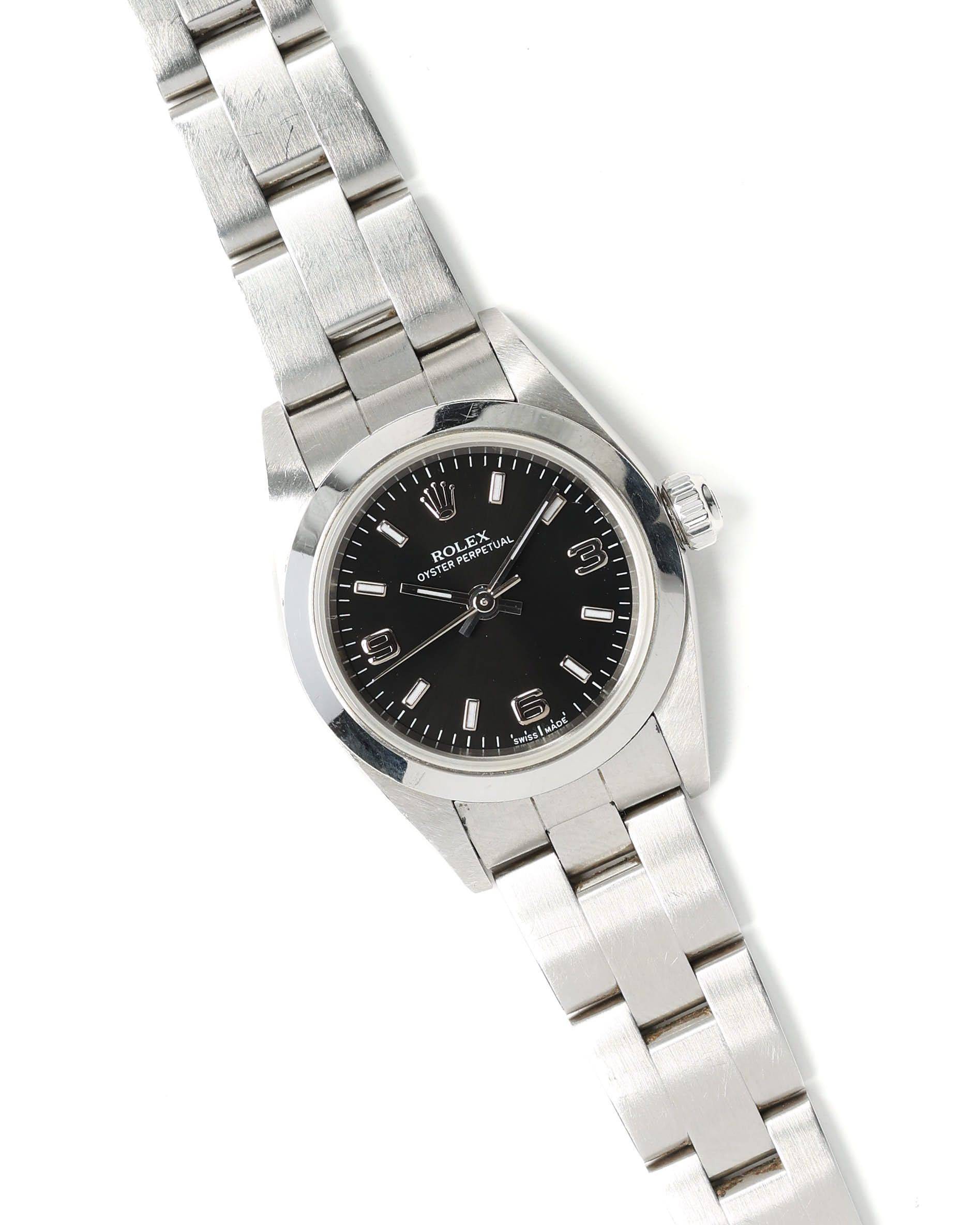 Rolex Oyster Perpetual 25mm Full Set 2005 Watch - Silver (One Size)