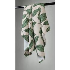 Kökshandduk 2-pack - Leaves (grön) (Storlek: 50 x 70 cm)