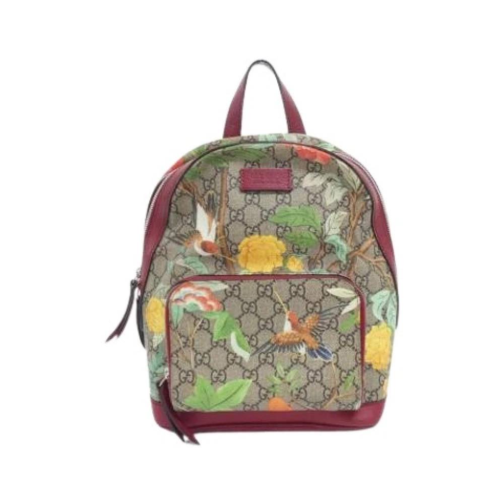 Gucci Vintage Pre-owned GG Supreme Canvas Rygsæk - Vintage - Dame - Beige - ONE SIZE -