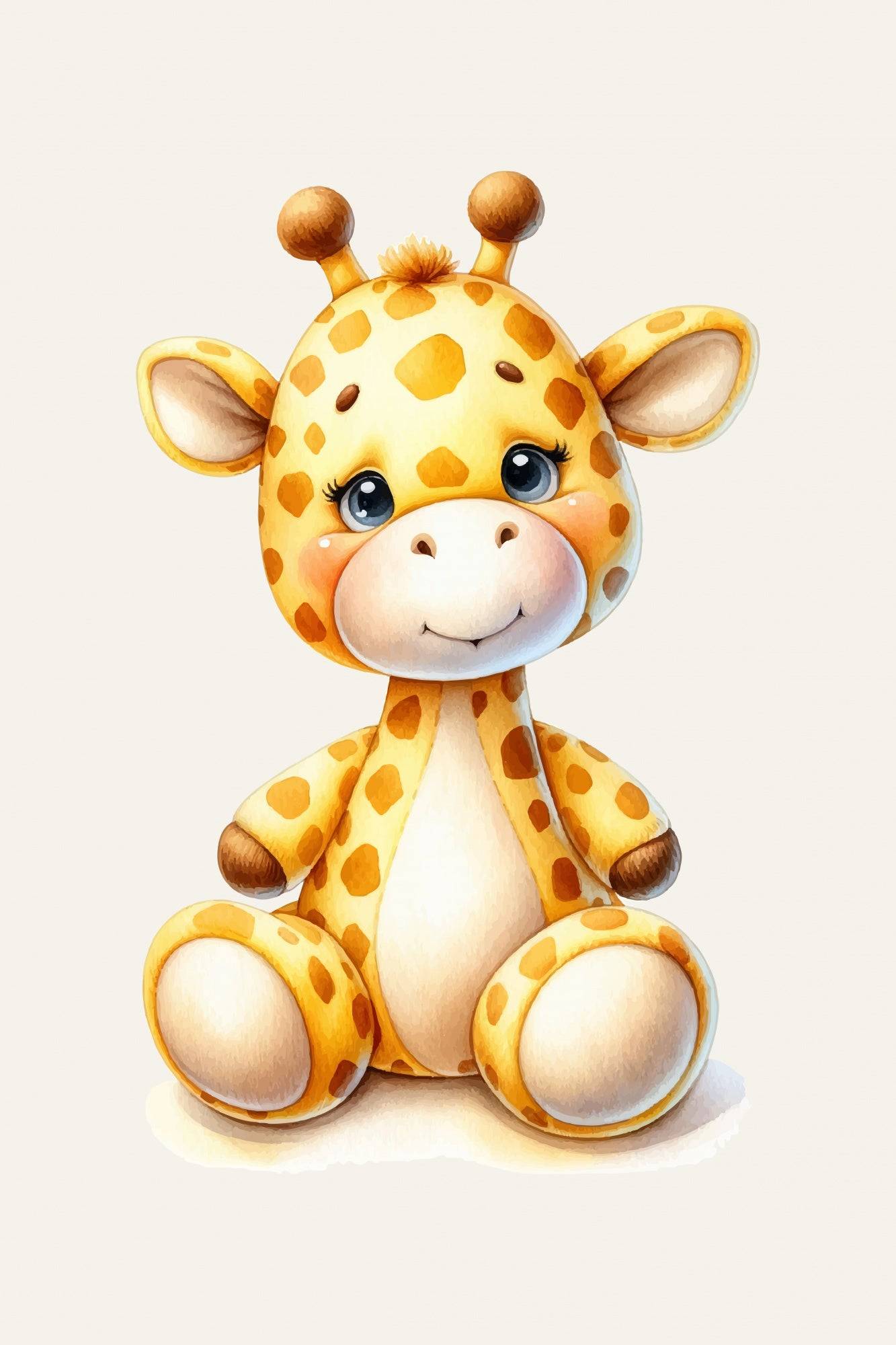Giraffe Poster och Canvastavla - Canvas / 50x70 cm