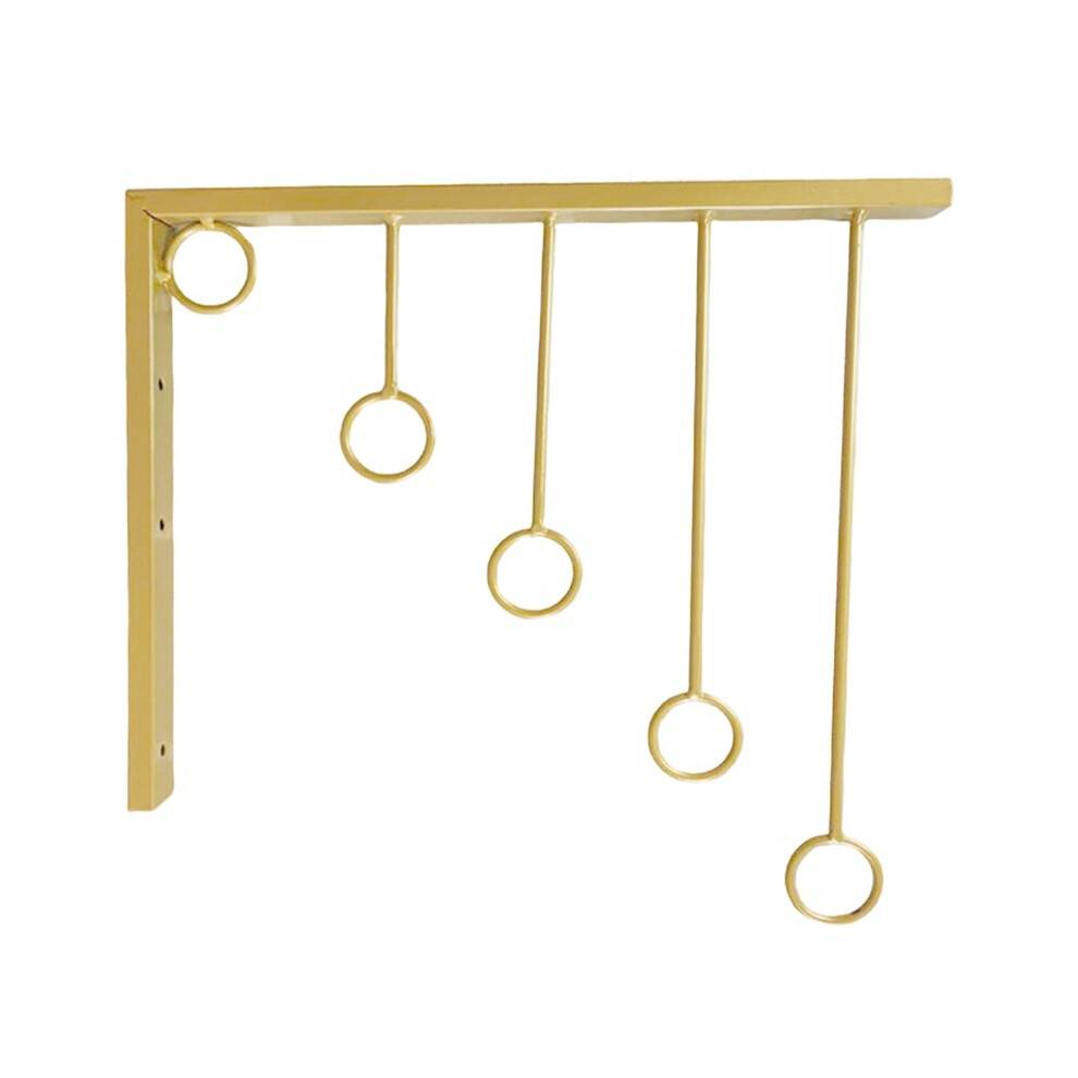Gold Clothing Selling Store Hangers Iron Art Shelf Wall Hook Garment Show Save Space Cloakroom Underwear Organizer