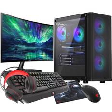 VIST VENTUM PC Gaming Ryzen 7 3700X - 32 GB RAM - RTX 4060 - 1 TB M.2 SSD - WIFI - 27" - Windows 11 Pro