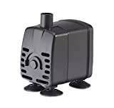 Interpet Nano LED-pump för 12 och 19 liter akvarium fisktankar, svart