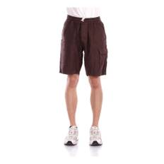 Saint Barth, Shorts, Herre, Brun, S, Linned, Brun Linned Shorts Lynlås Lommer