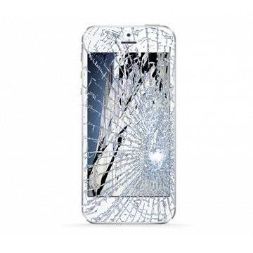 iPhone 5S LCD-display & Glas Reparation - Vit - Grade A