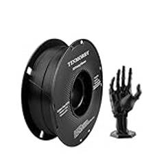 Carbon Fiber PETG Filament 1.75mm, TINMORRY PETG-CF 3D Printer Filament, Compatible with Bambu FDM 3D Printer, 1 KG 1 Spool, Black