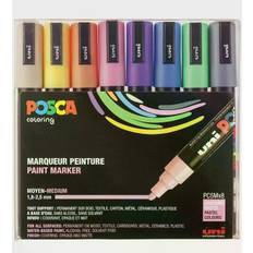 Posca Tuscher - PC-5M - 8 stk. - Pastel Farver