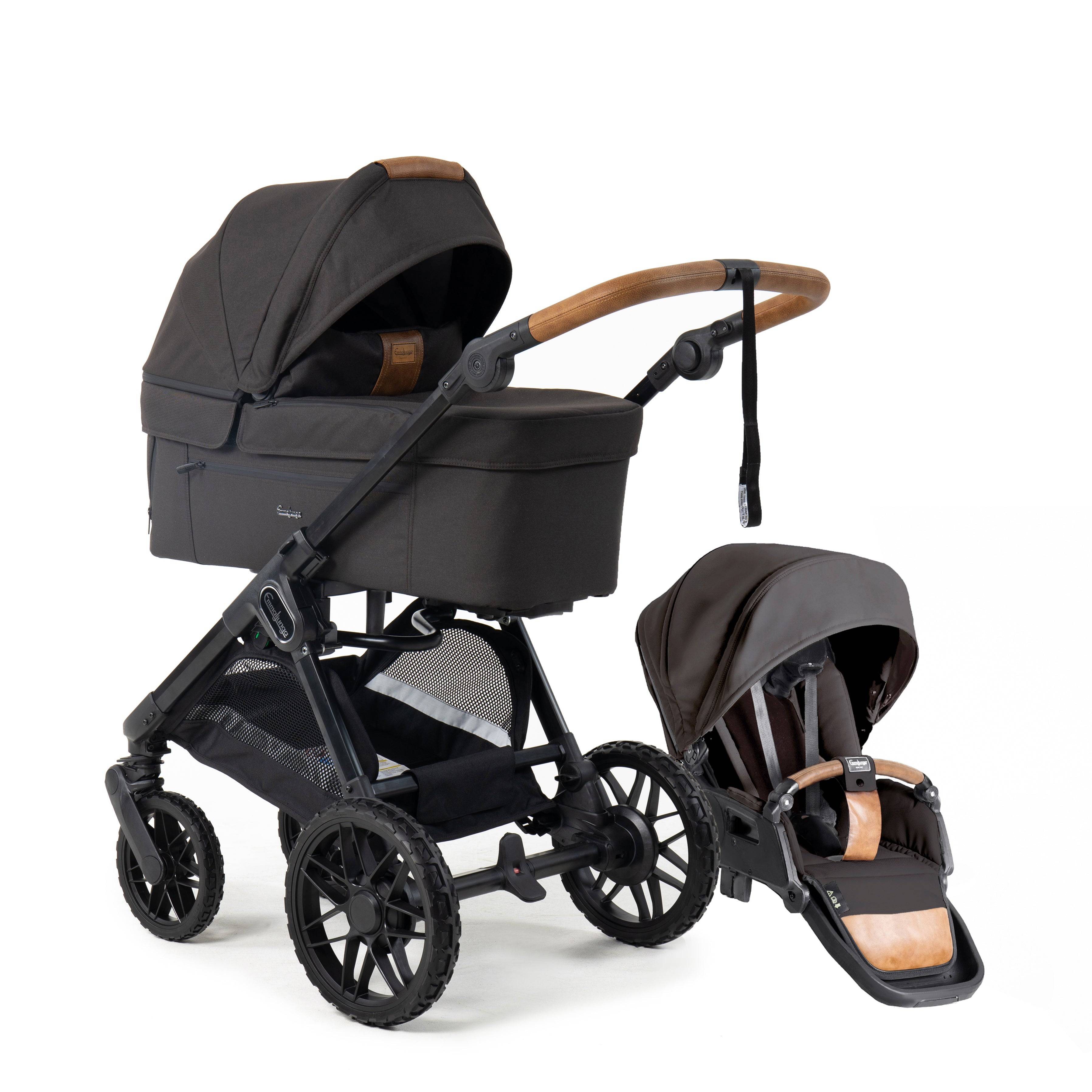 Emmaljunga SENTO PRO FLAT+, Outdoor Brown 2027 model - Levering September 2026
