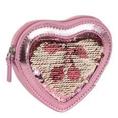 Konges Sløjd Pung - Tut Heart Sequin - Rose - Konges Sløjd - OneSize - Pung