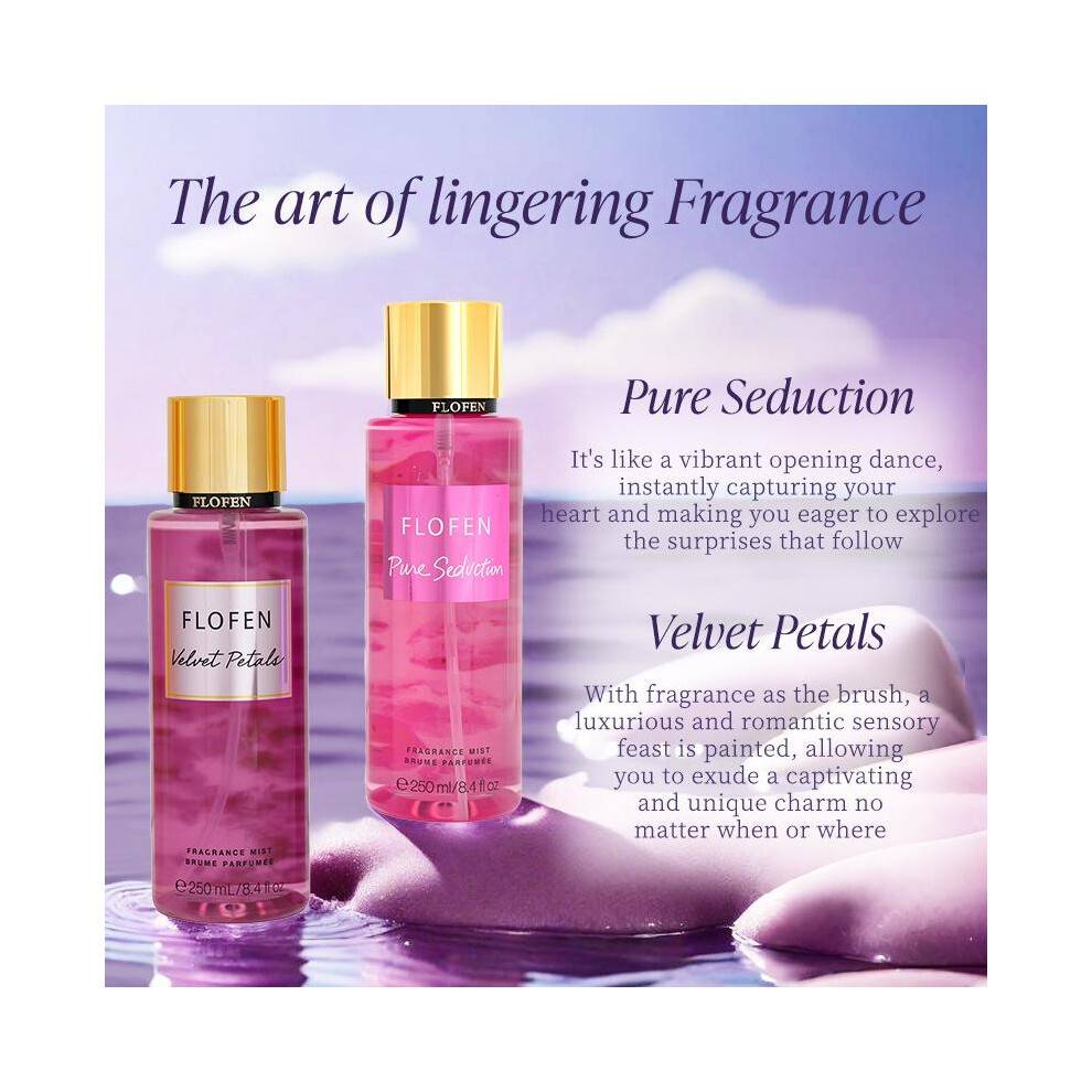 (R118) FLOFEN Victoria Perfume Body Spray 250ml Floral Scent for Women Long Lasting Fresh Fragrance Hot in Southeast Asia