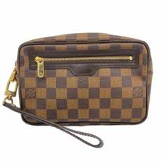Louis Vuitton Vintage, Pre-owned, Herre, Brun, ONE SIZE, Tyl, Pre-owned canvas tasker
