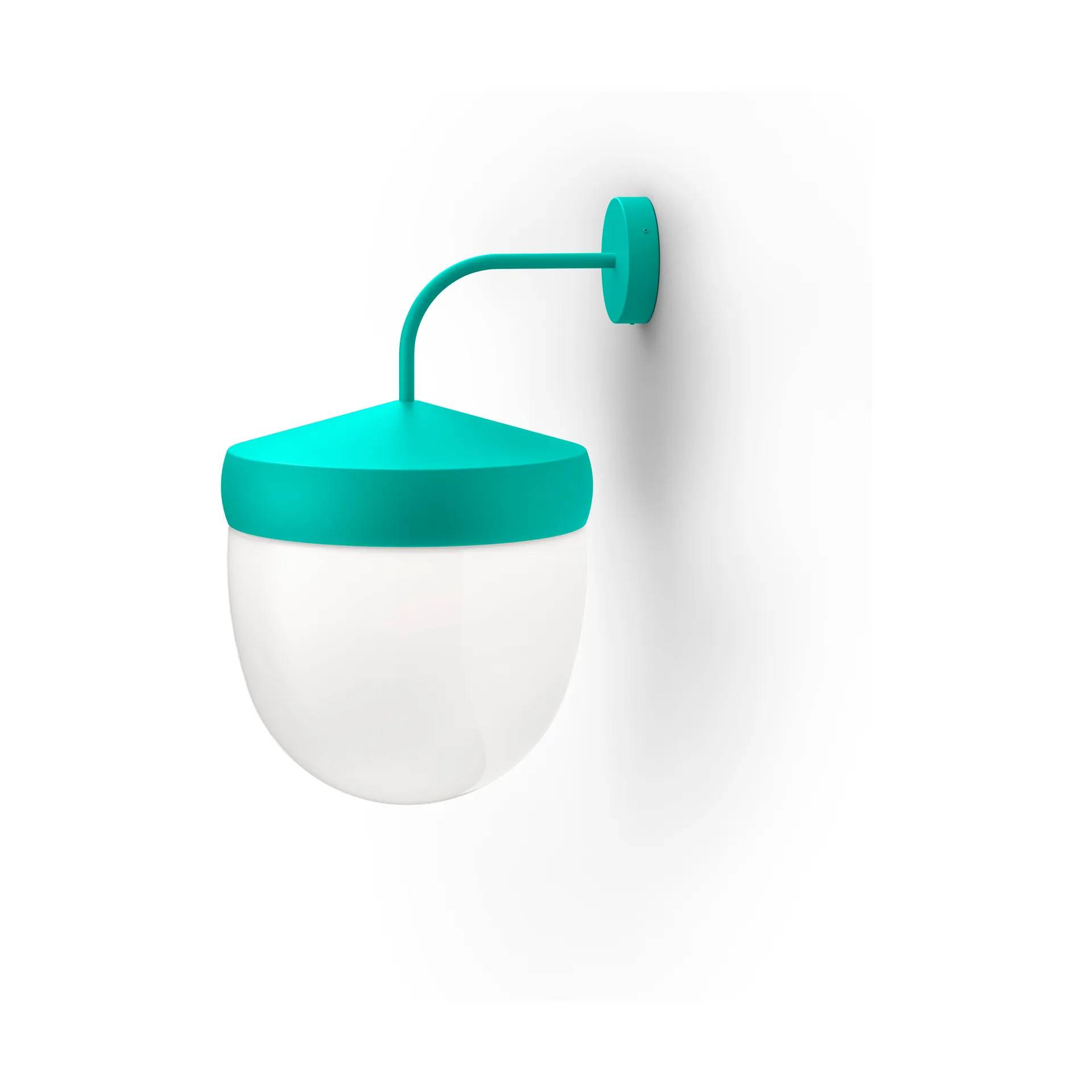 Noon Pan vägglampa frostad 30 cm Turkos