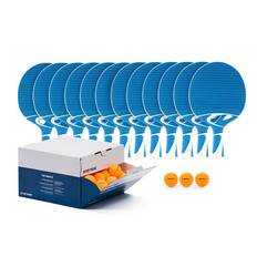 Sport-Thieme Tischtennisschläger-Set "Tacteo 30 School", Bälle Orange