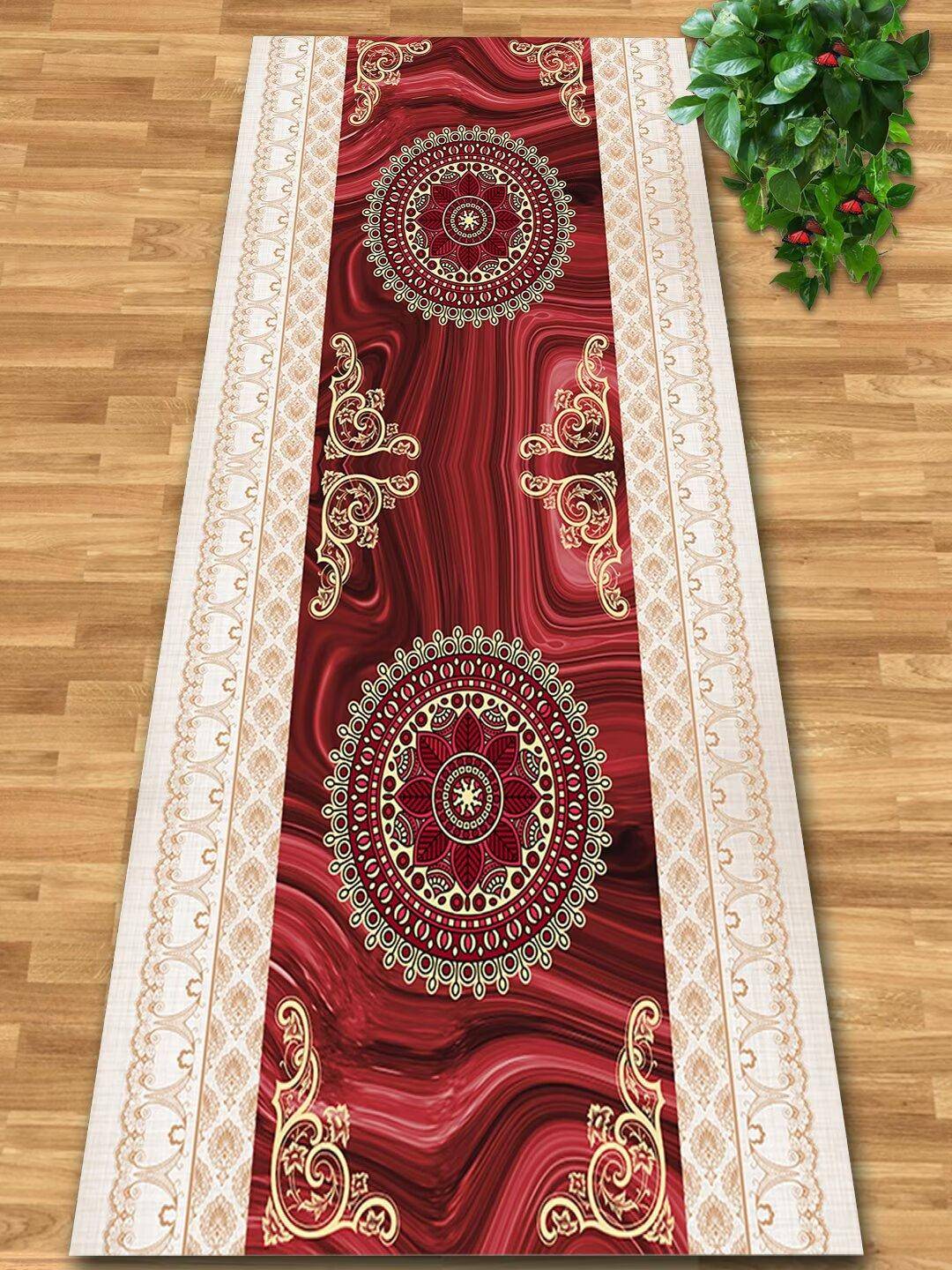 Luxury Bohemia Long Corridor Carpet Non-slip Washable Hall Runner Carpets Stairway Rug European Style Aisle Carpet Customizable 160*200cm