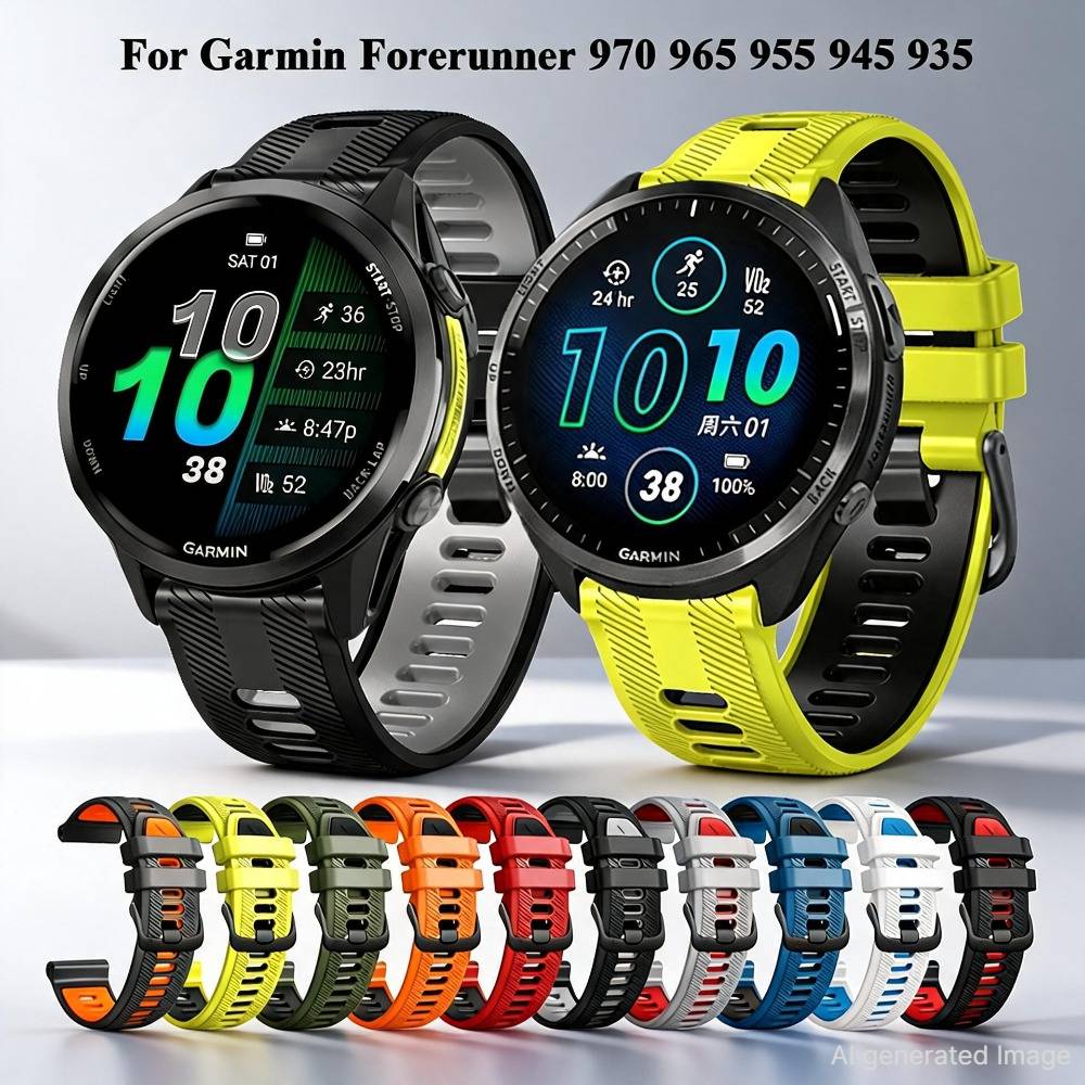 Forerunner 965 955 970 Strap For Garmin Forerunner 935 945 Wacth Band Bracelet Belt Replacement Silicone Wristband Accessories