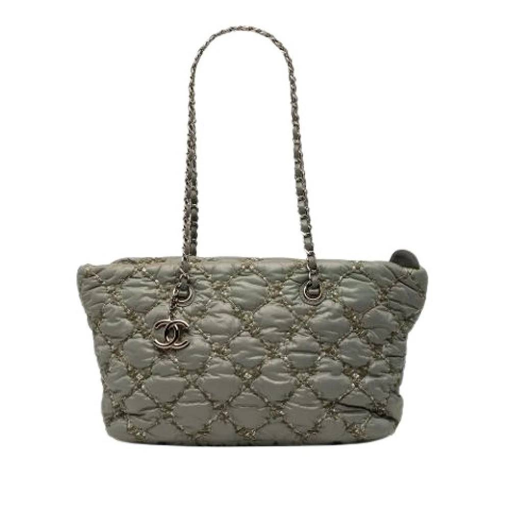 Chanel Vintage - Pre-owned Vintage Quilted Nylon Tote Bag Vintage - Dam - ONE Size - Nylon