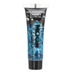 Holografisk Chunky Glitter Gel Blå - 12 ml