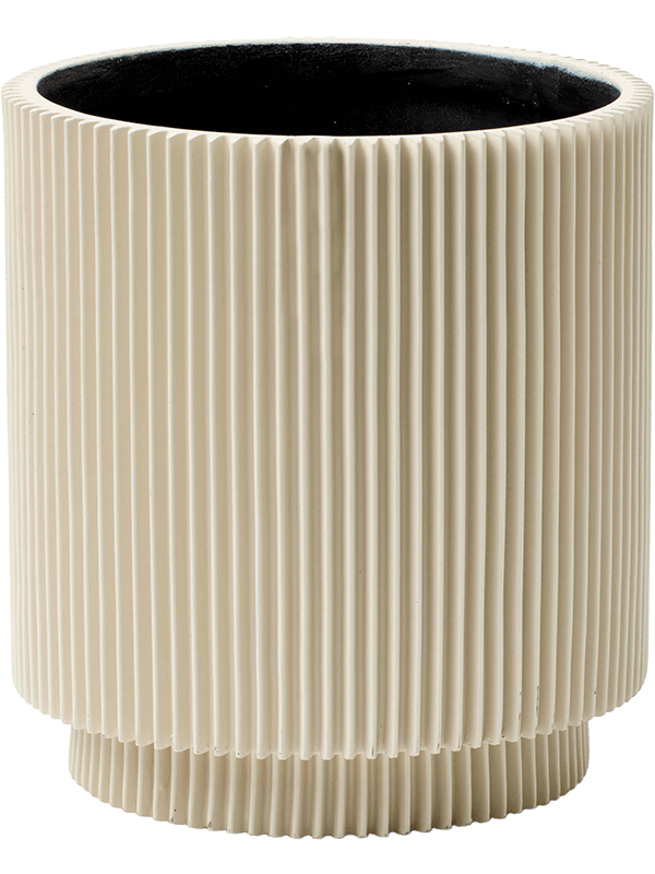 Capi Nature Groove Special - Vase Cylinder Beige (⌀19 ↕21)