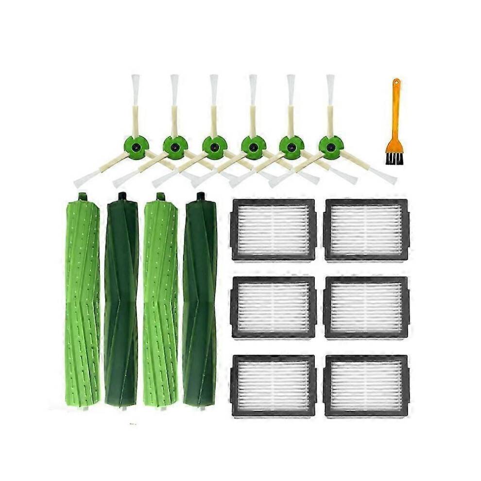 Replacement Main Brush, Side Brush & HEPA Filter Compatible for iRobot Roomba I3 I3+ I4 I6 I6+ Robot Vacuum Cleaner