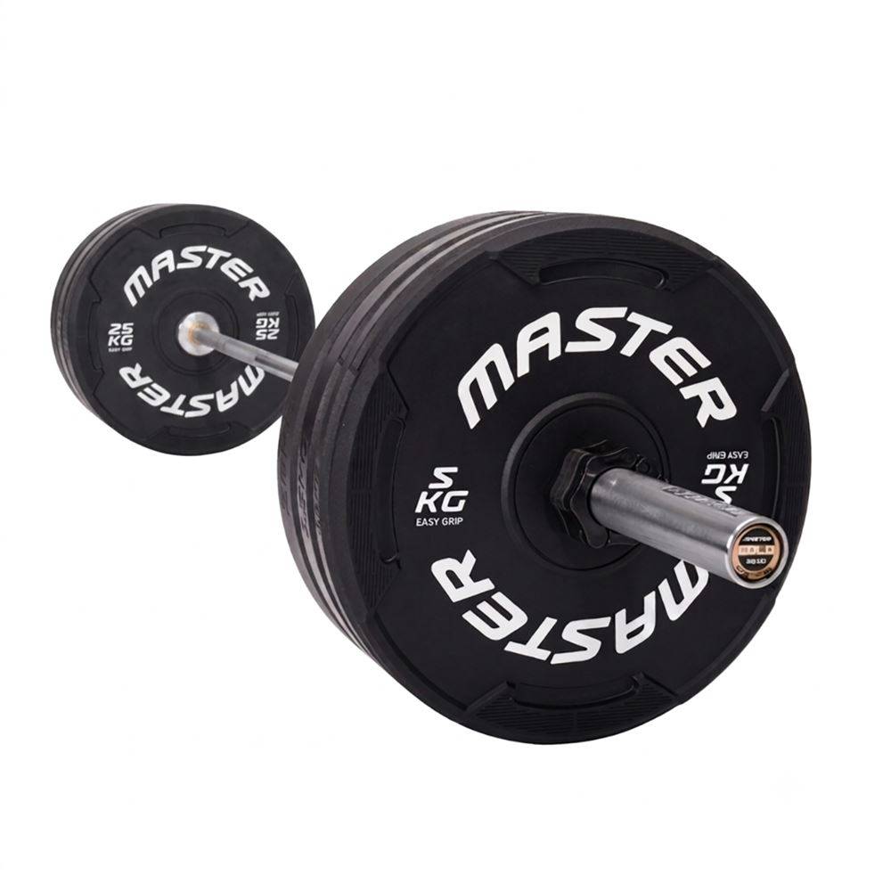 Master Fitness Bumperpaket med skivstång - Premium