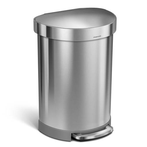 Simplehuman affaldsspand, 60 liter, pedal, børstet stål