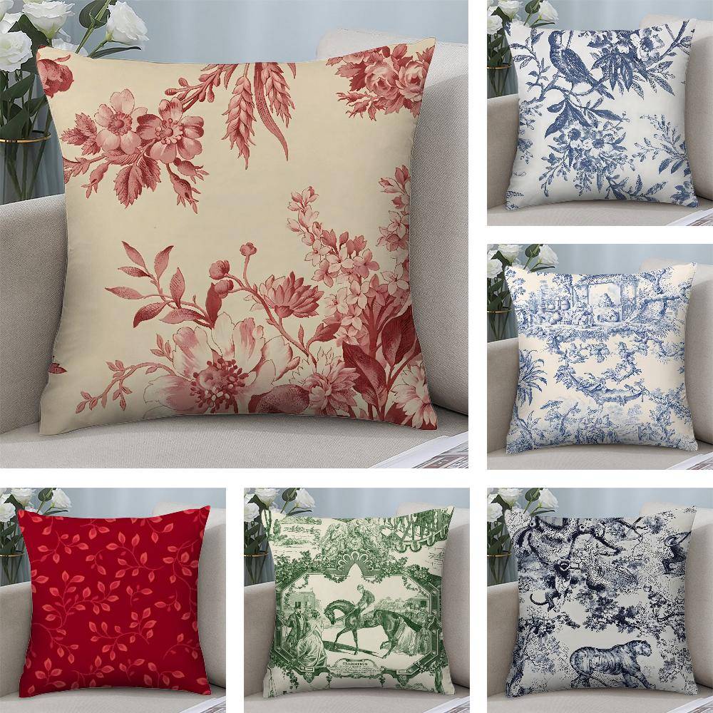 boho växt Dekorativ Kuddfodral Kort Plysch Soffa Dekorativ Gåva Hem Dubbelsidig Tryck Kudde