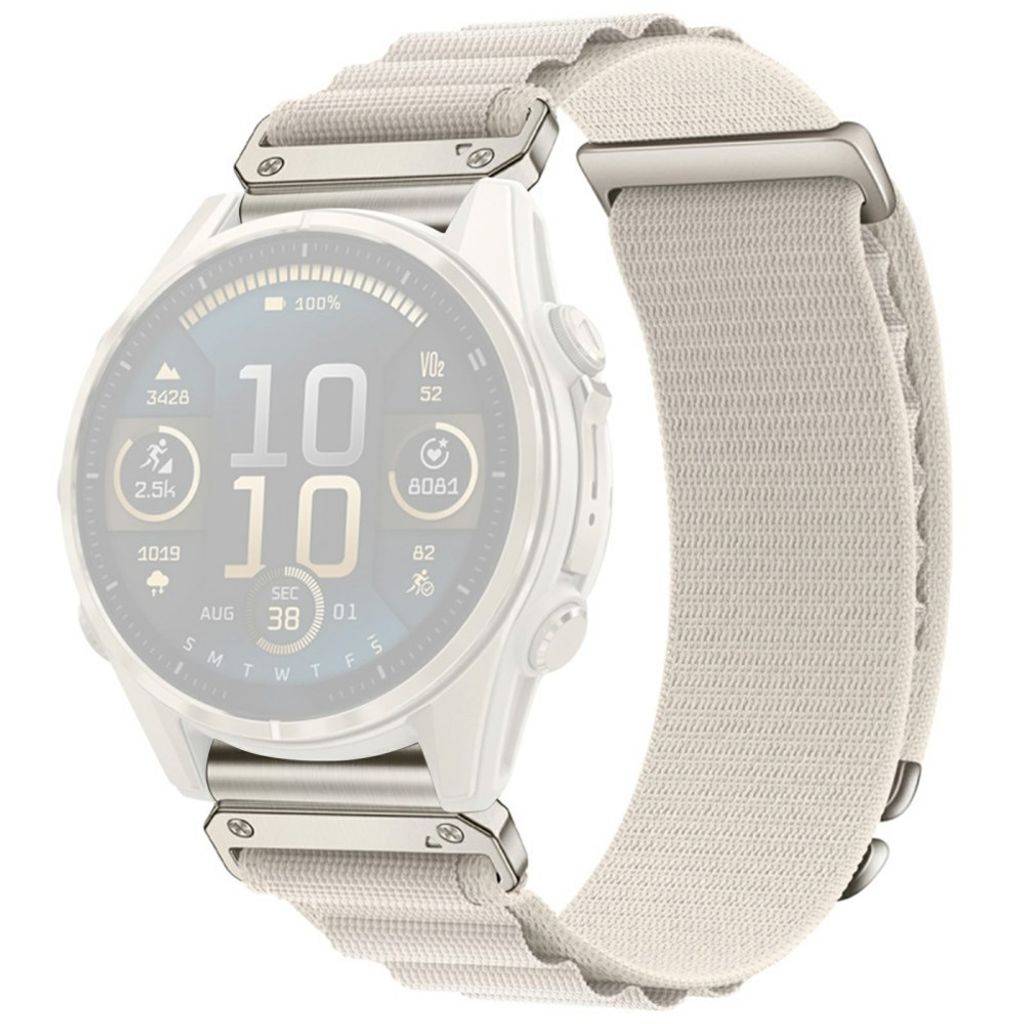 Garmin Fenix 8 Pro/Quatix 8/Tactix 8 47mm Nylon Sportsurrem - Beige