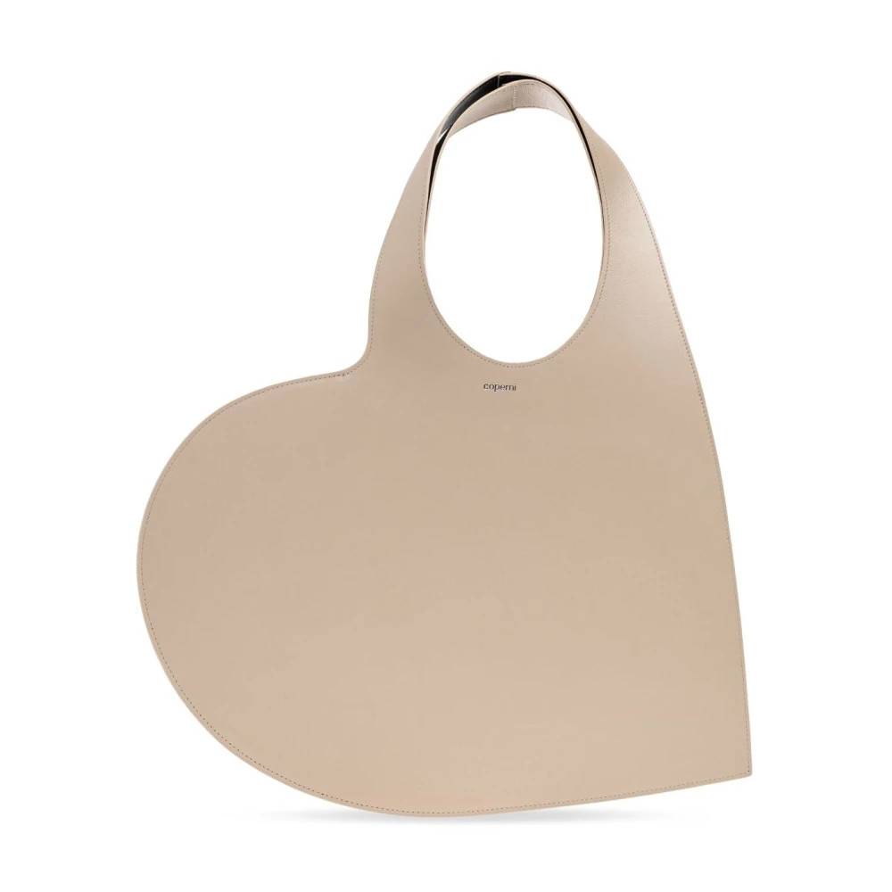 Coperni Hjerteformet Taske med Ramme - Tasker - Dame - Beige - ONE SIZE -