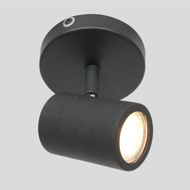 Spot-Up - loftlampe i metal i to forskellige finish Metal - sort